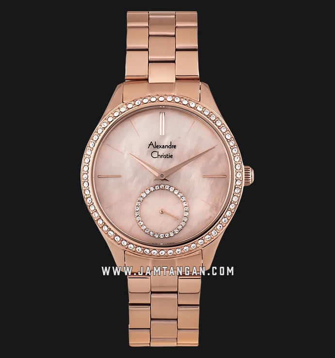Alexandre Christie AC 2715 BF BRGRG Ladies Mother of Pearl Dial Rose Gold Stainless Steel
