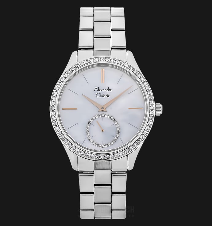 Alexandre Christie AC 2715 BF BSSMS Ladies Mother of Pearl Dial Stainless Steel