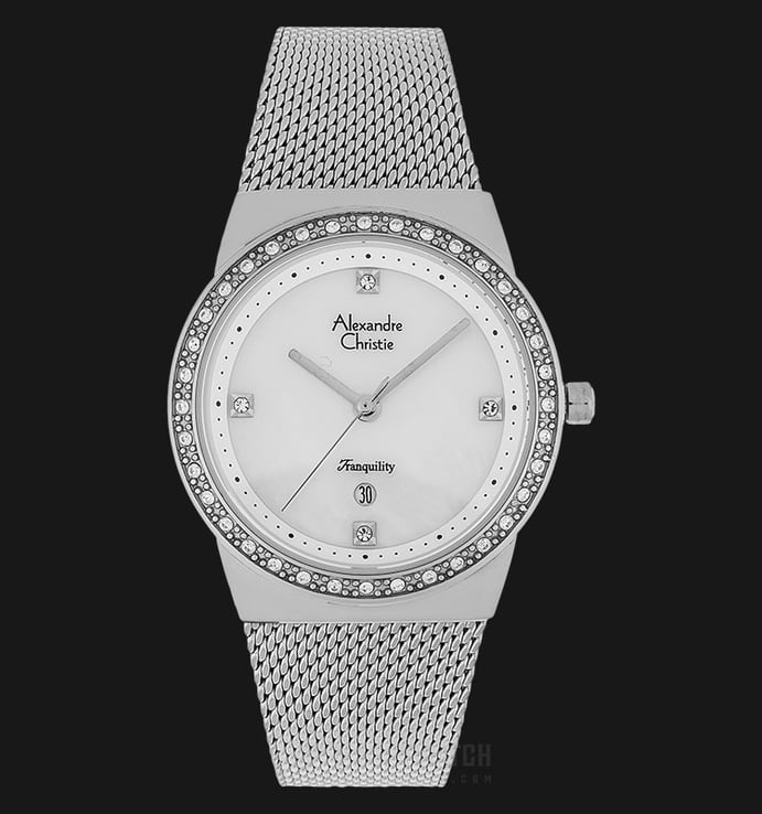 Alexandre Christie AC 2721 LD BSSMS Tranquility Ladies Mother of Pearl Dial Stainless Steel