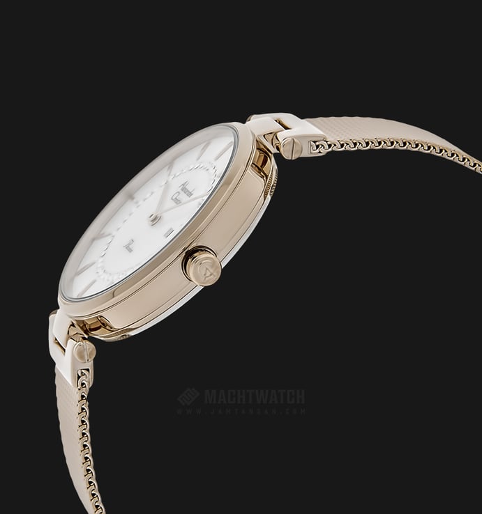 Alexandre Christie AC 2727 LD BCGSL Ladies Mother of Pearl Dial Light Gold Stainless Steel