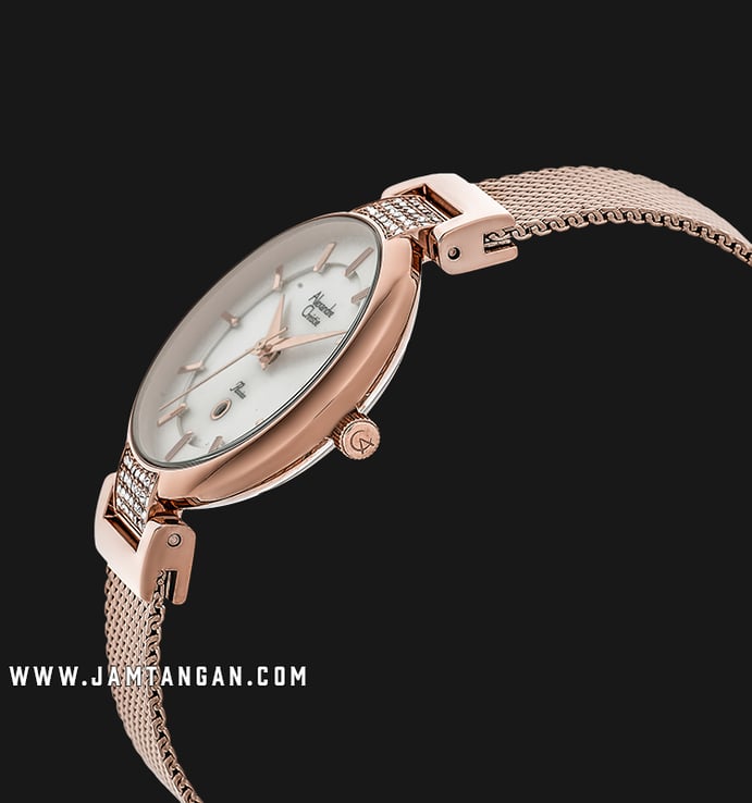 Alexandre Christie AC 2740 LD BRGSL Ladies Mother of Pearl Dial Rose Gold Stainless Steel