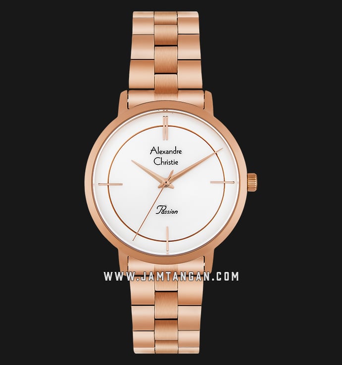 Alexandre Christie AC 2747 LH BRGMS Ladies Mother of Pearl Dial Rose Gold Stainless Steel