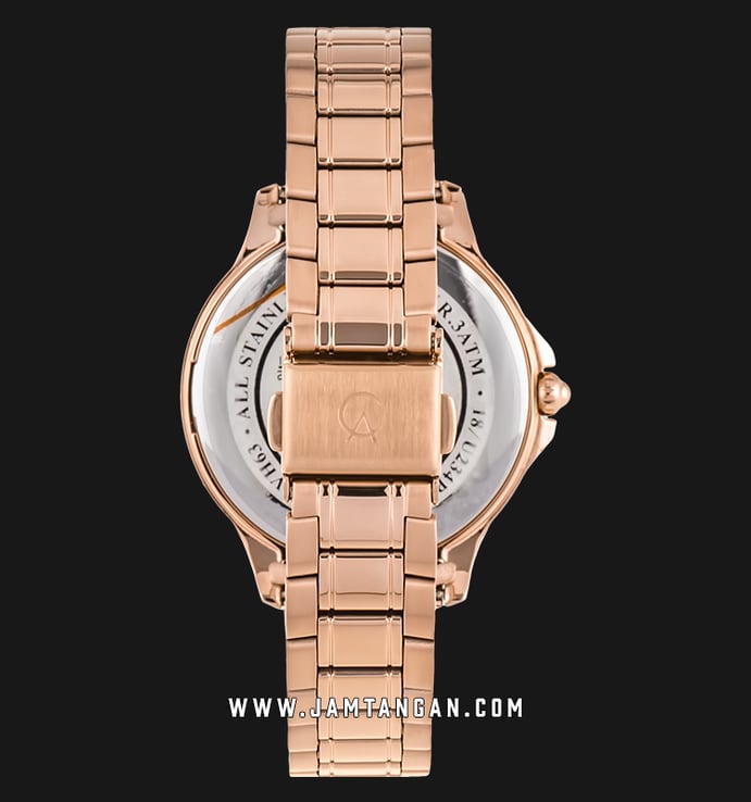 Alexandre Christie Sport AC 2768 BF BRGBO Ladies Brown Dial Rose Gold Stainless Steel Strap