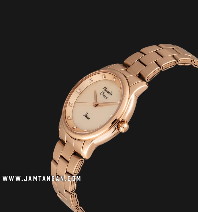 Alexandre Christie AC 2782 LH BRGMD Ladies Mother of Pearl Dial Rose Gold Stainless Steel
