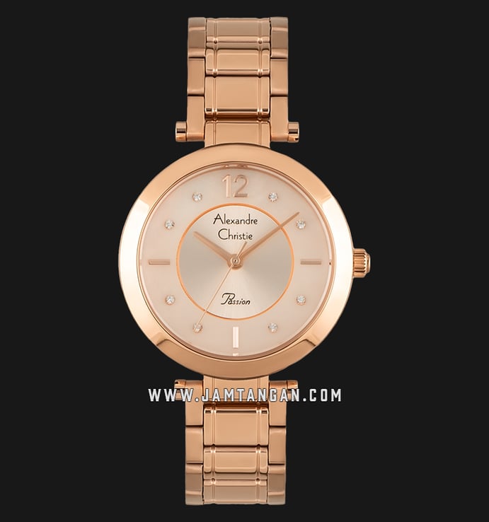Alexandre Christie AC 2783 LH BRGMD Ladies Mother of Pearl Dial Rose Gold Stainless Steel