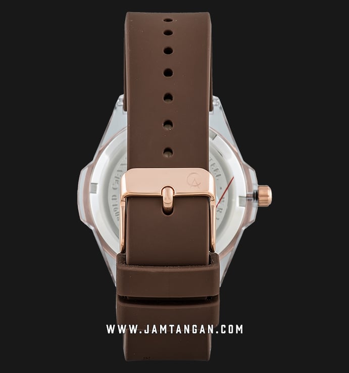 Alexandre Christie AC 2809 LD RRGBO Ladies Brown Dial Brown Rubber Strap