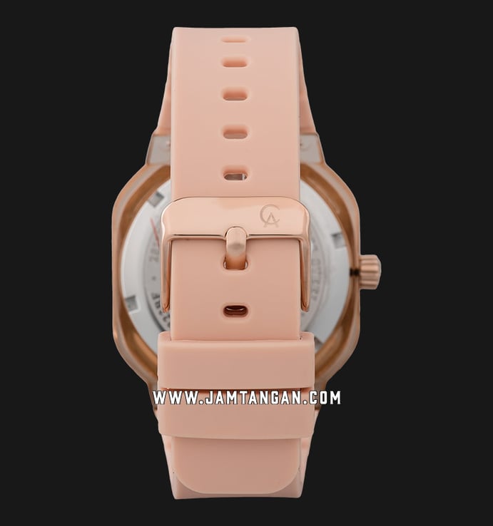 Alexandre Christie AC 2811 BF RRGPN Chronograph Ladies Rose Gold Dial Soft Pink Rubber Strap