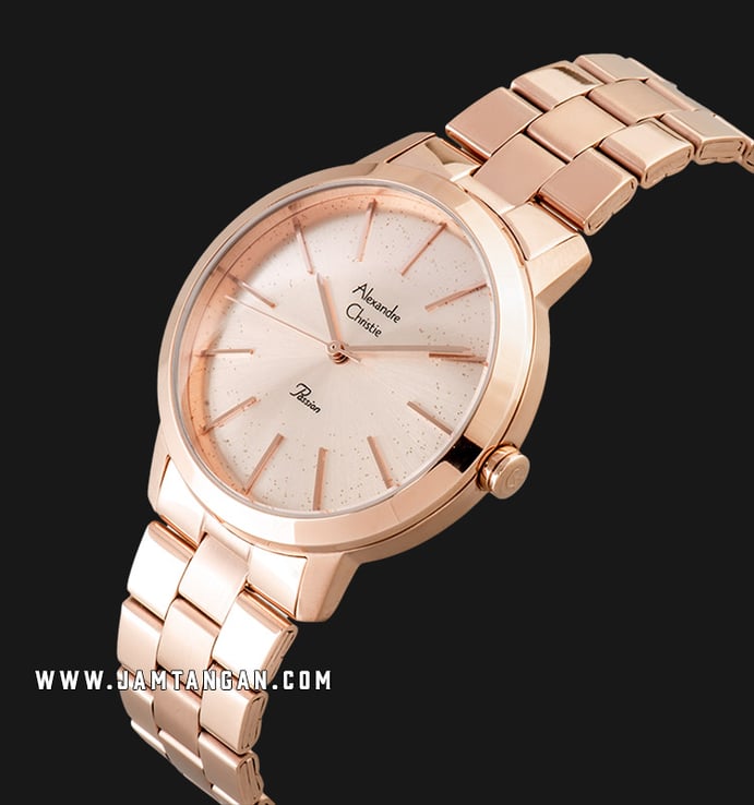 Alexandre Christie Passion AC 2818 LH BRGRG Ladies Rose Gold Dial Rose Gold Stainless Steel