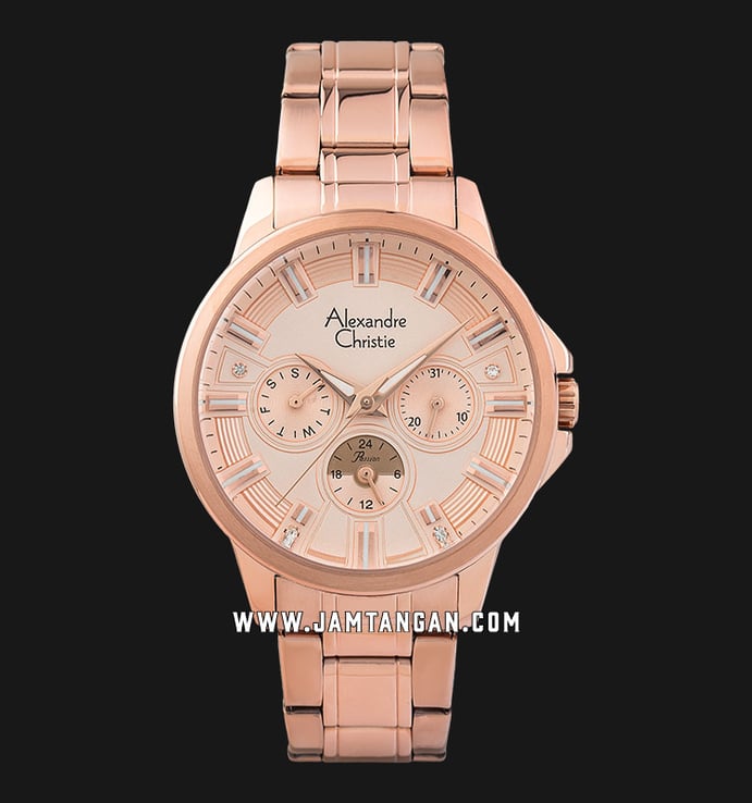 Alexandre Christie Passion AC 2822 BF BRGRG Ladies Rose Gold Dial Rose Gold Stainless Steel