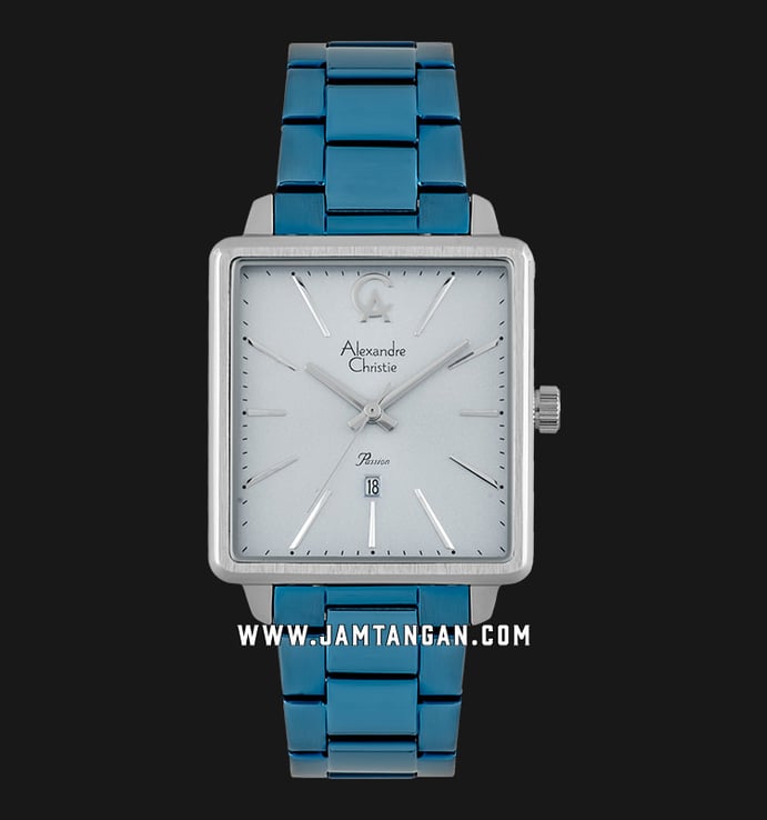 Alexandre Christie AC 2824 LD BTUBU Ladies Silver Dial Blue Stainless Steel Strap