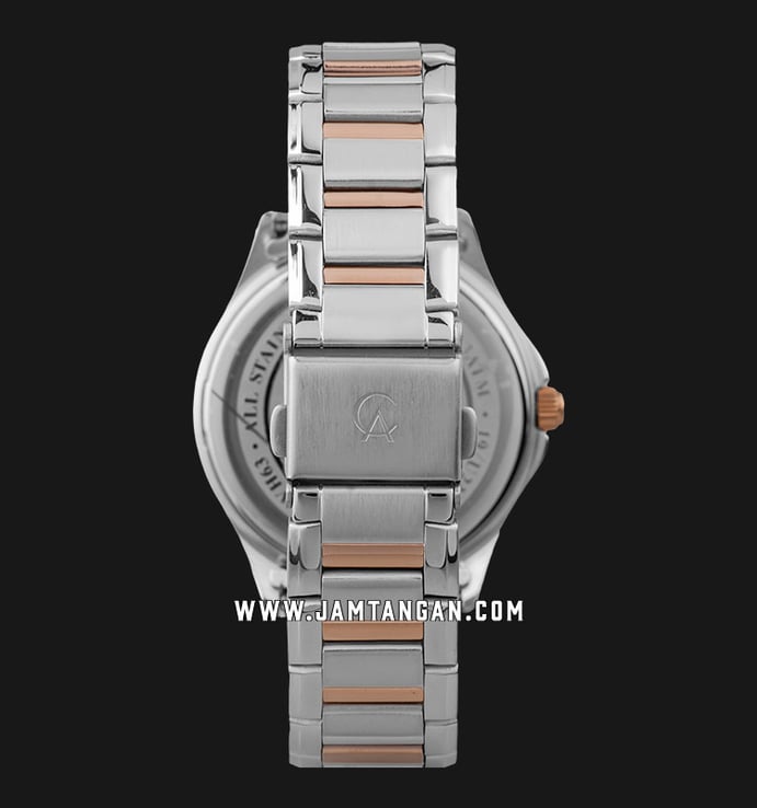 Alexandre Christie AC 2832 BF BTRMS Ladies Silver Mother of Pearl Dial Dual Tone Stainless Steel