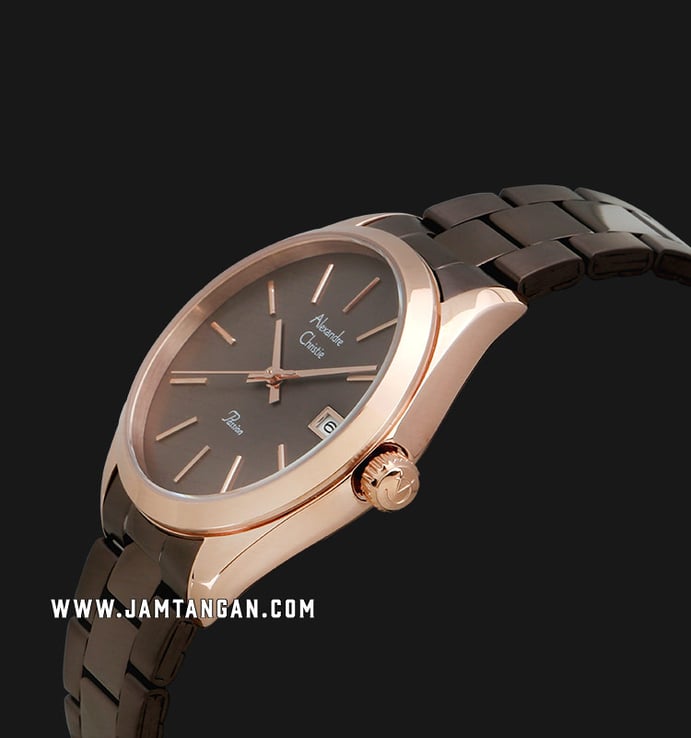 Alexandre Christie Passion AC 2839 LD BROBO Ladies Brown Dial Brown Stainless Steel Strap