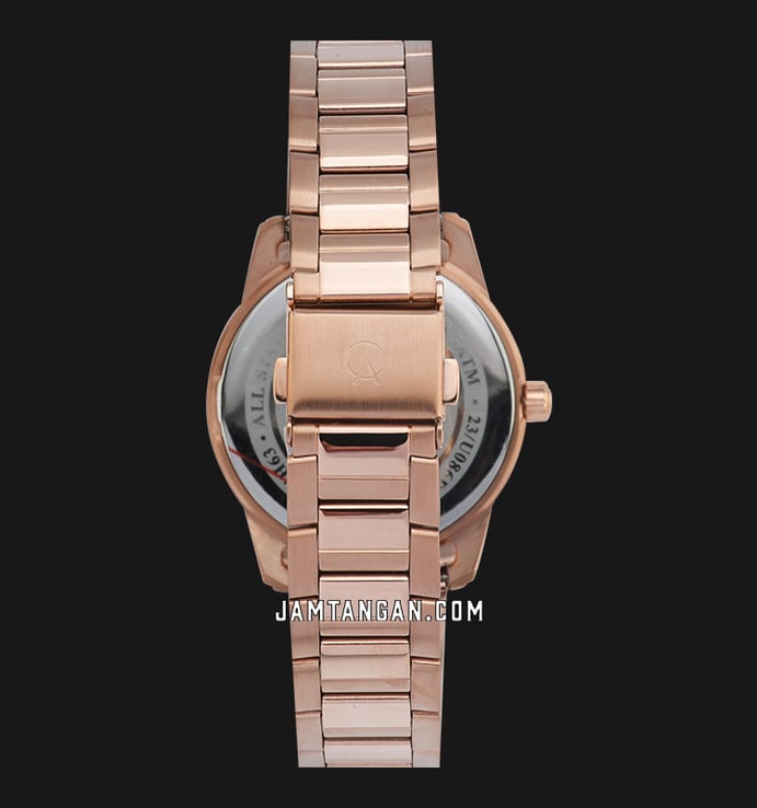 Alexandre Christie AC 2843 BF BRGLN Ladies Dual Tone Dial Rose Gold Stainless Steel Strap
