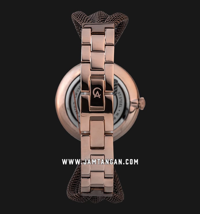 Alexandre Christie Passion AC 2872 LD BROBO Ladies Brown Dial Brown Stainless Steel Strap