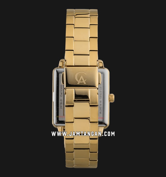 Alexandre Christie Classic AC 2878 LD BGPIV Ladies Gold Dial Gold Tone Stainless Steel Strap