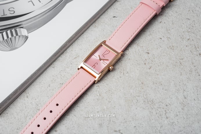 Alexandre Christie AC 2A05 LH LRGPN Ladies Light Pink Dial Pink Leather Strap