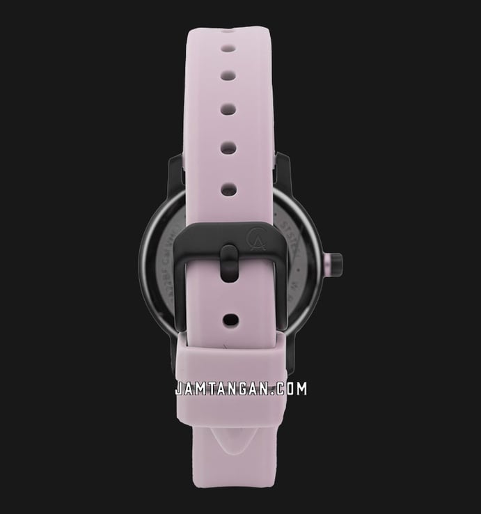 Alexandre Christie Passion AC 2A22 BF RIPBALK Black Dial Pink Rubber Strap