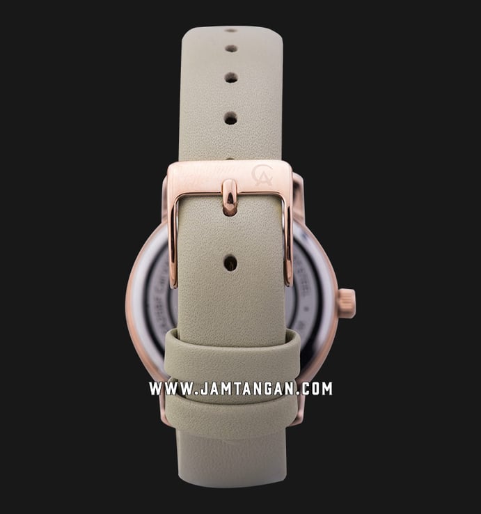 Alexandre Christie Passion AC 2A25 BF LRGLG Ladies Rose Gold Dial Beige Leather Strap
