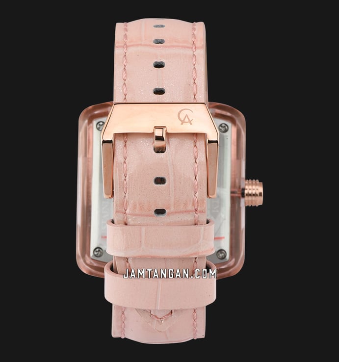 Alexandre Christie AC 3030 BF LRGPN Ladies Rose Gold Dial Pink Leather Strap