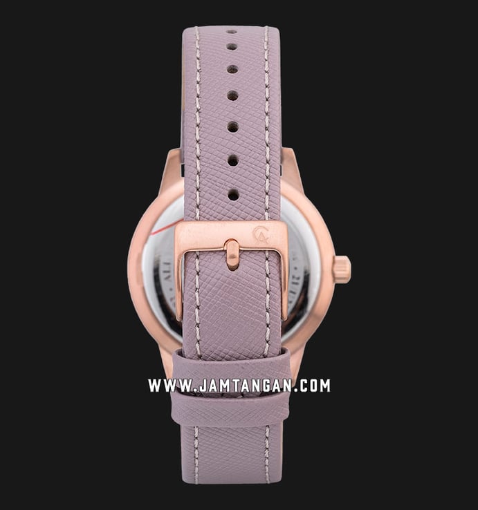 Alexandre Christie Passion AC 5002 LD LRGGR Ladies Grey Dial Grey Leather Strap