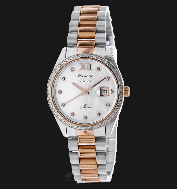 Alexandre Christie AC 5005 LD BTRMS Mother of Pearl Dial Stainless Steel