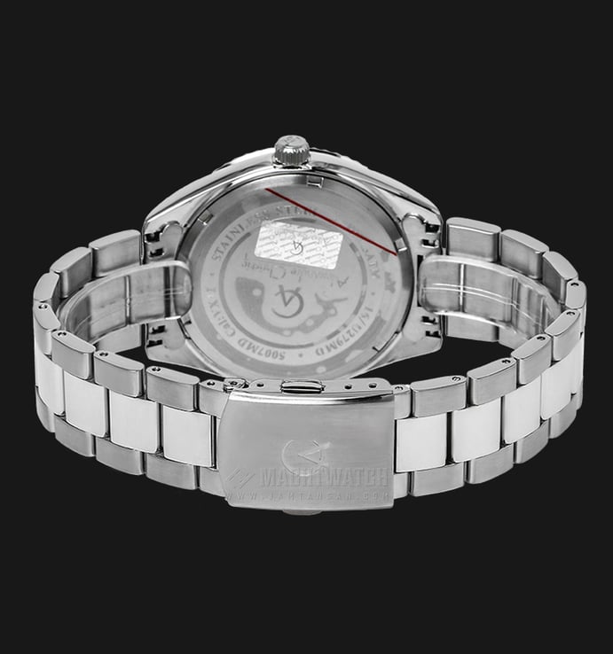 Alexandre Christie AC 5007 BSSSL Couple White Dial Stainless Steel Strap