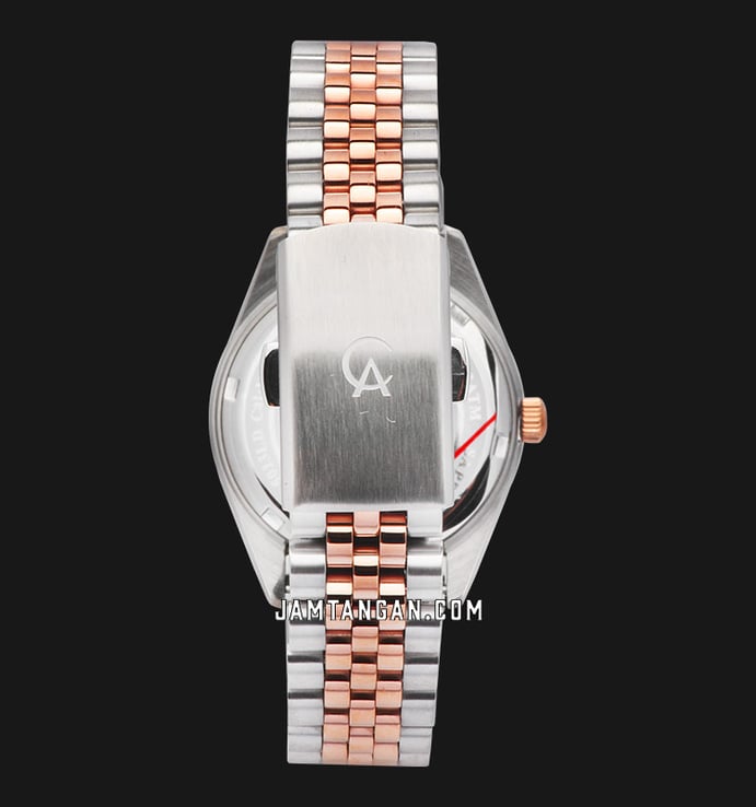 Alexandre Christie Classic Steel AC 5013 LD BTRLN V2 Rose Gold Dial Dual Tone Stainless Steel Strap