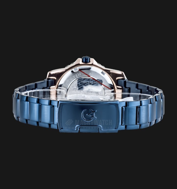 Alexandre Christie Multifunction AC 6141 BF BCUBU Ladies Blue Dial Blue Stainless Steel Strap