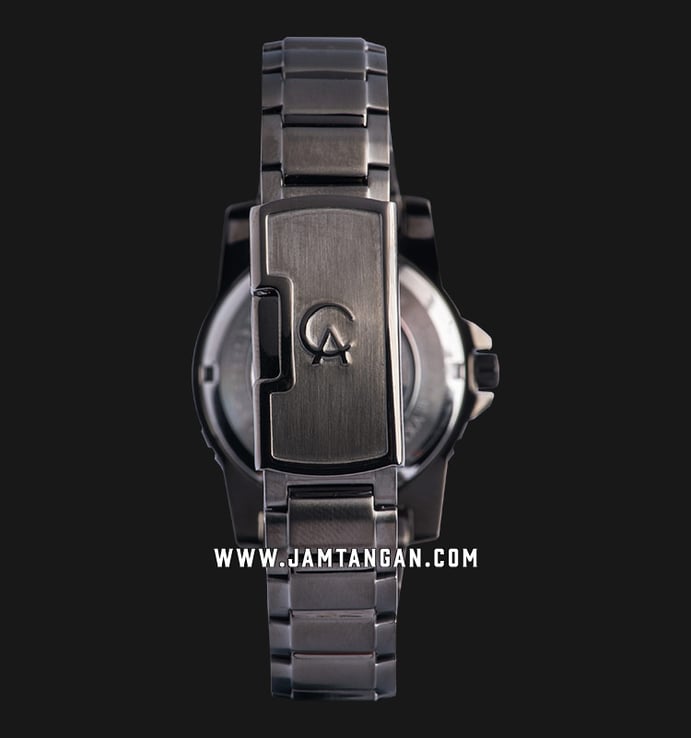 Alexandre Christie Multifunction AC 6141 BF BEPBA Woman Black Dial Black Stainless Steel Strap