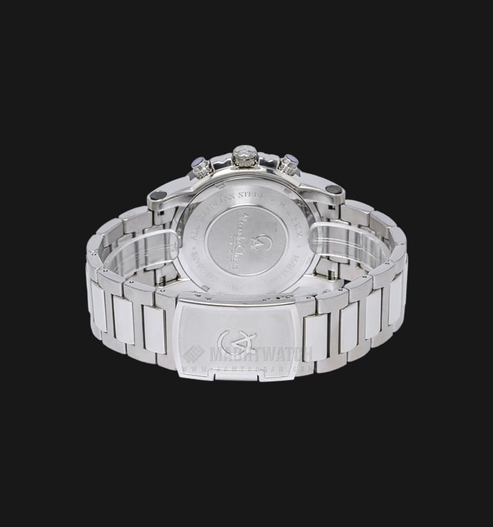 Alexandre Christie AC 6142 MC BTBSL Men Chronograph White Dial Stainless Steel Watch