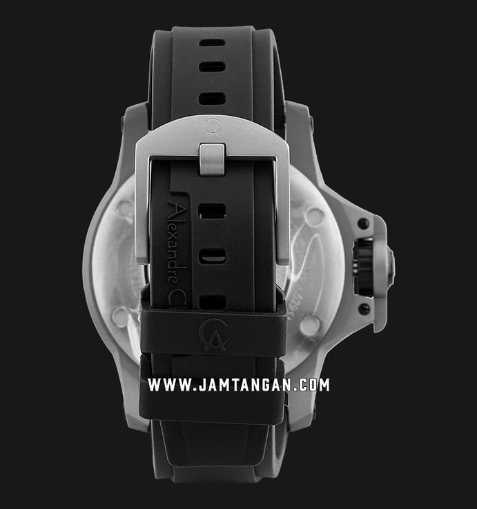 Alexandre Christie Special Edition AC 6295 MP RTPBA Automatic Titanium Black Dial Black Rubber Strap