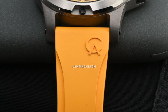Alexandre Christie Special Edition AC 6295 MP RTPBAYL Automatic Titanium Yellow Rubber Strap
