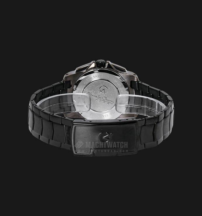 Alexandre Christie Multifunction AC 6455 BF BZBBA Ladies Black Dial Stainless Steel Strap