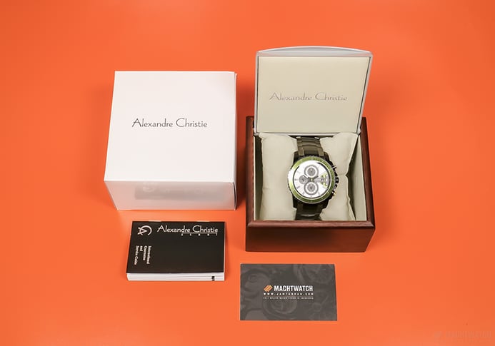 Alexandre Christie AC 6455 MC BEPBAGN Man Chronograph White Dial Stainless Steel Strap