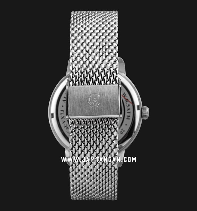 Alexandre Christie Classic AC 6570 MF BSSSL Men Silver Dial Mesh Stainless Steel Strap