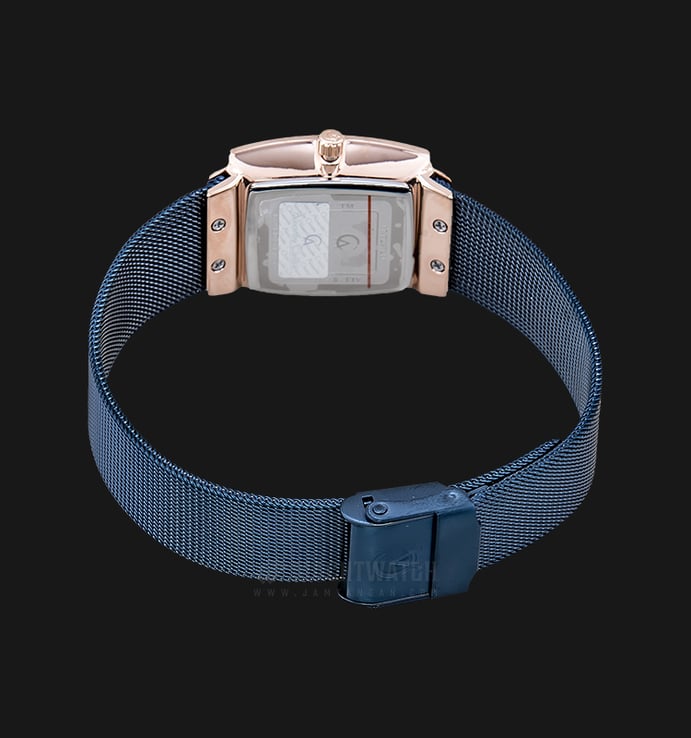 Alexandre Christie Tranquility AC 8329 LD BURBU Ladies Blue Dial Blue Stainless Steel Mesh Strap