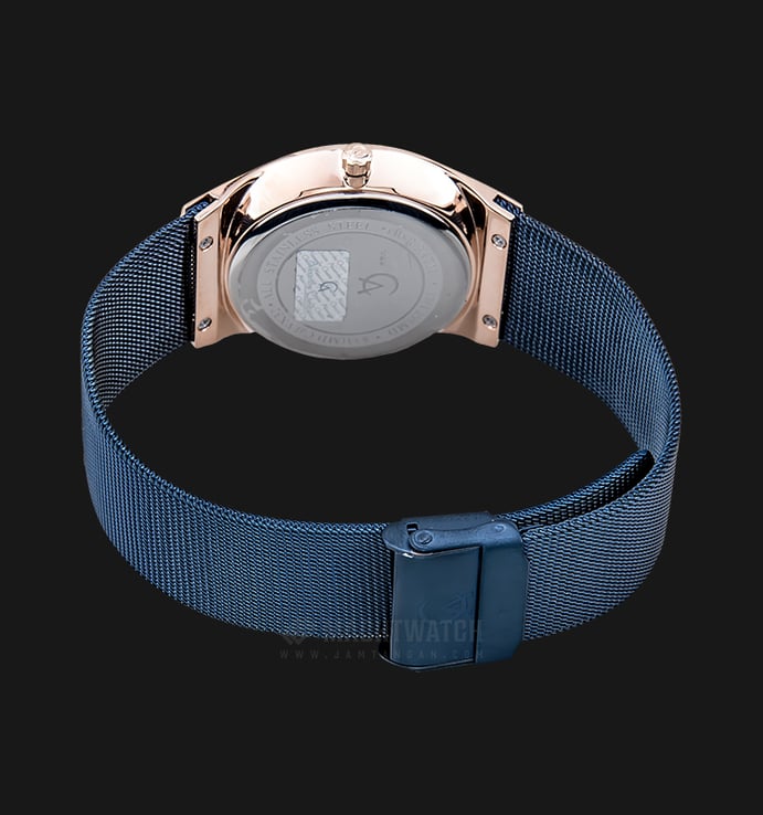 Alexandre Christie Tranquility AC 8331 BURBU Couple Blue Dial Blue Stainless Steel Strap