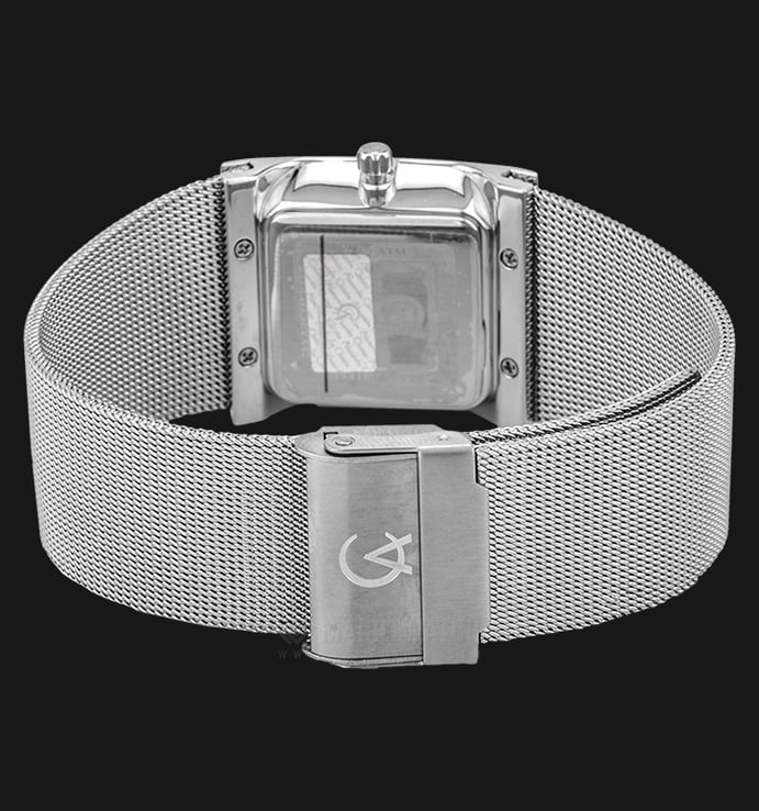 Alexandre Christie Tranquility AC 8333 LD BSSSL Ladies White Dial Stainless Steel Strap