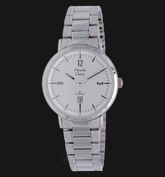 Alexandre Christie AC 8499 LD BSSSL Woman Classic White Dial Stainless Steel