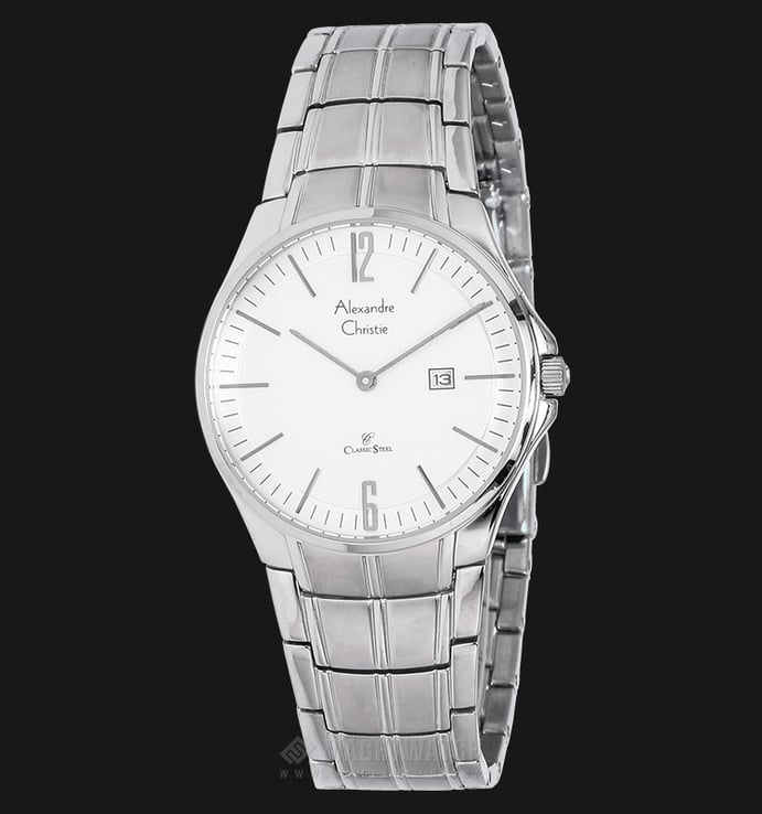 Alexandre Christie AC 8507 LD BSSSL Classic Ladies White Dial Stainless Steel