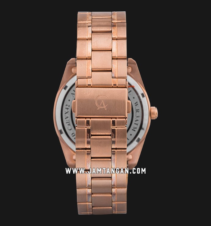 Alexandre Christie Classic Steel AC 8514 MD BRGSL Men Silver Dial Rose Gold Stainless Steel Strap