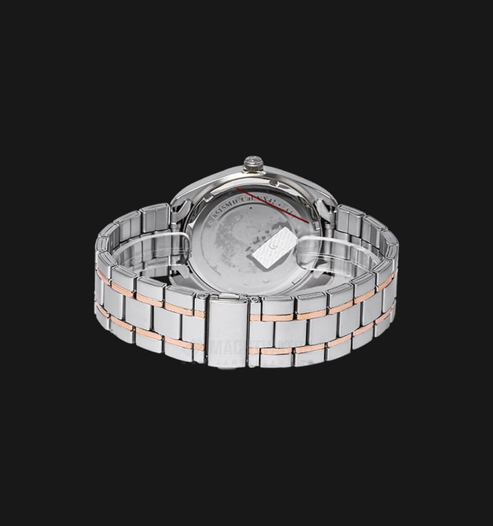 Alexandre Christie AC 8515 BTRSL Couple White Dial Dual Tone Stainless Steel Strap