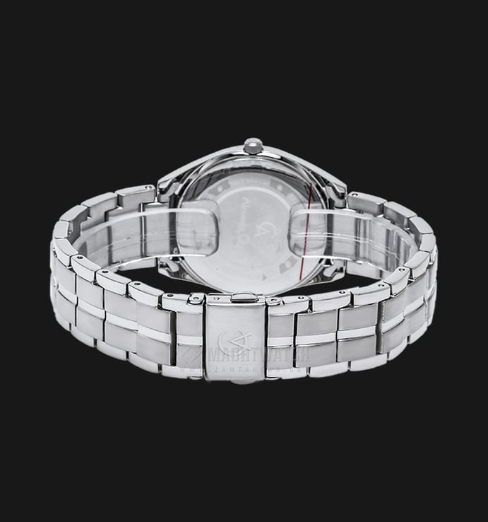 Alexandre Christie AC 8521 LD BSSSL Ladies White Dial Stainless Steel