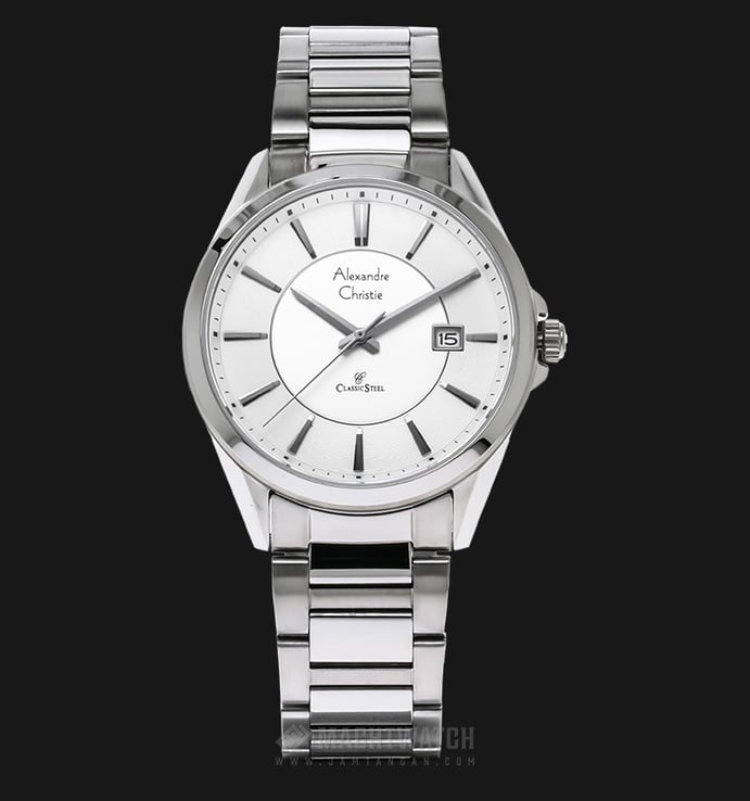 Alexandre Christie AC 8529 MD BSSSL Men Classic White Dial Stainless Steel