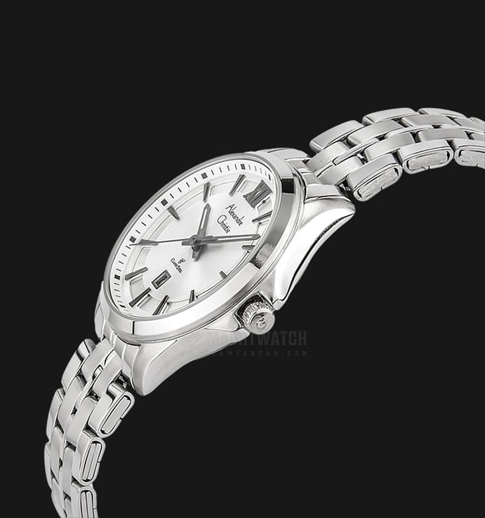 Alexandre Christie Classic AC 8530 LD BSSSL Ladies Silver Dial Stainless Steel Strap