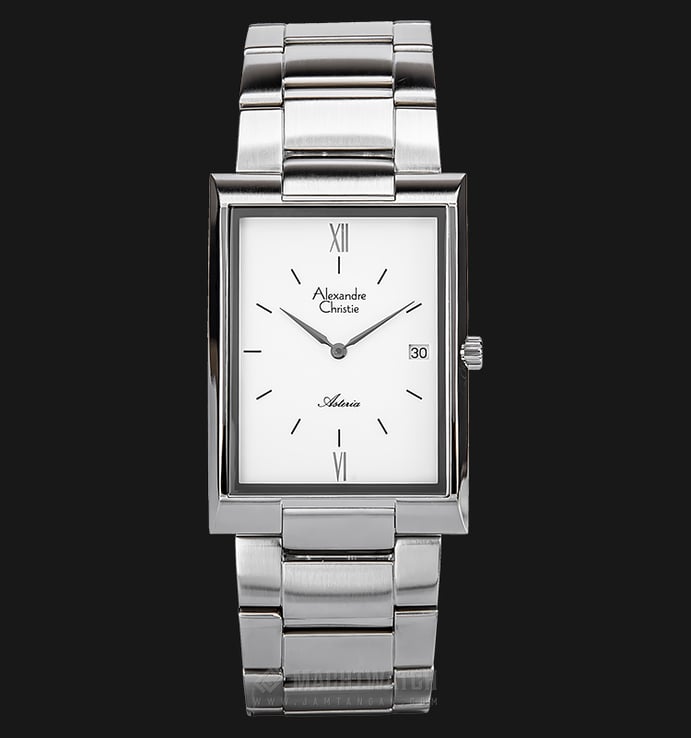 Alexandre Christie AC 8535 MD BSSSL Man White Dial Stainless Steel