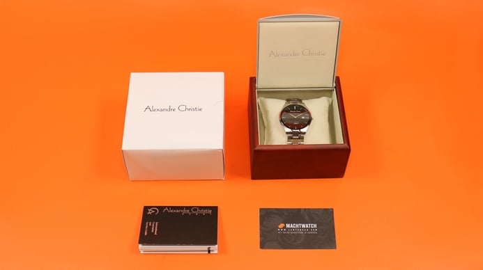 Alexandre Christie AC 8536 BSSBA Couple Black Dial Stainless Steel Strap