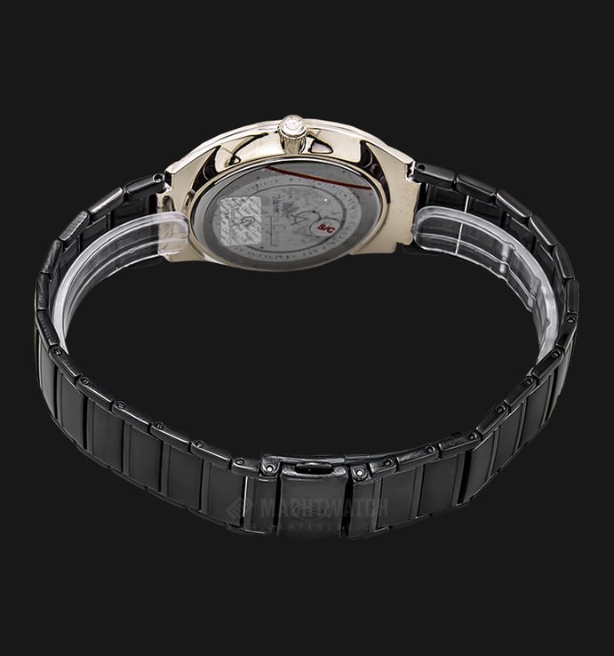 Alexandre Christie Classic AC 8538 BCABA Couple Black Dial Black Stainless Steel Strap