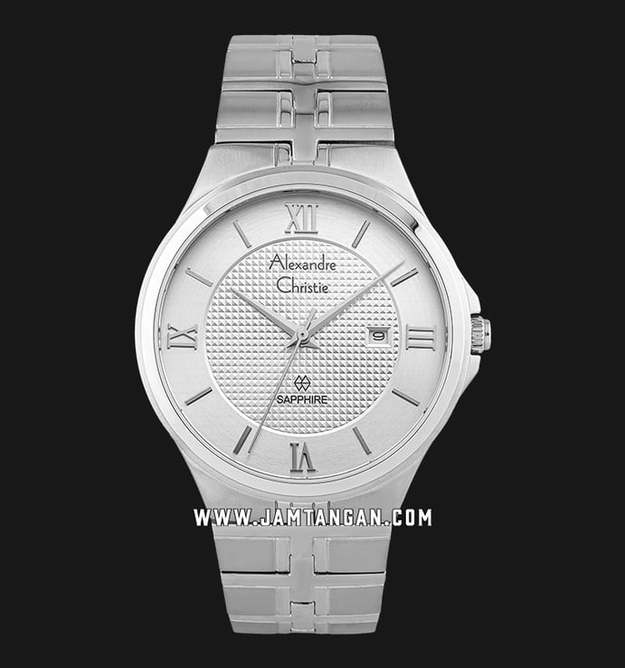 Alexandre Christie Classic AC 8541 MD BSSSL Men Silver Dial Stainless Steel Strap