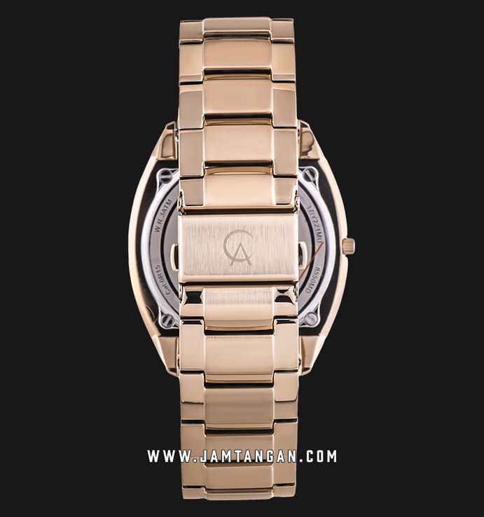 Alexandre Christie Classic AC 8550 MD BRGSL Man Silver Dial Light Gold Stainless Steel Strap
